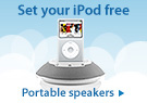 Set Your iPod Free - Portable Speakers