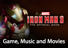Iron Man 3: Game, Music and Movies