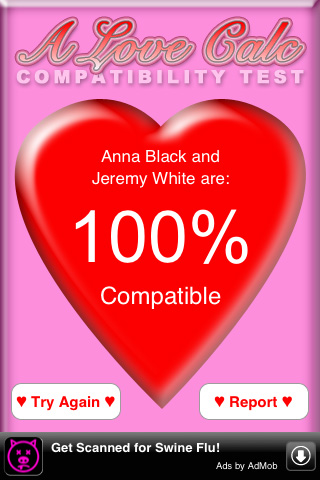 A Love Calc: Compatibility Test