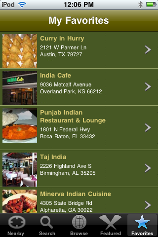 Indian Restaurant Finder 2.0
