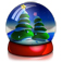 Christmas Snowglobe Happy Holidays
