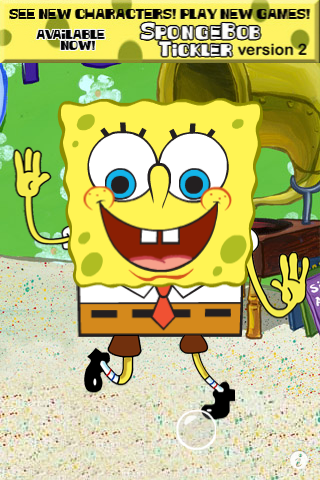 SpongeBob Tickler Lite free app s=creenshot 1