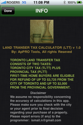 Image of LAND TRANSFER TAX CALCULATOR