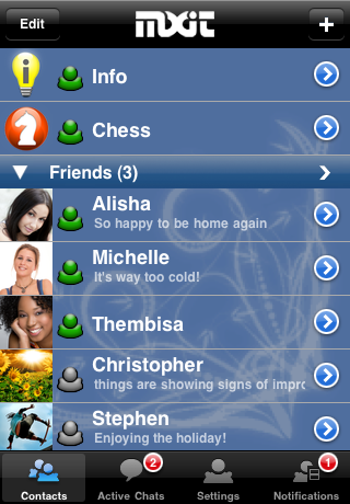 MXit free app s=creenshot 1