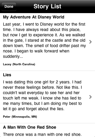 Image of StoryLinkLite for iPhone