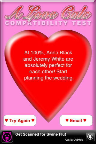 A Love Calc: Compatibility Test