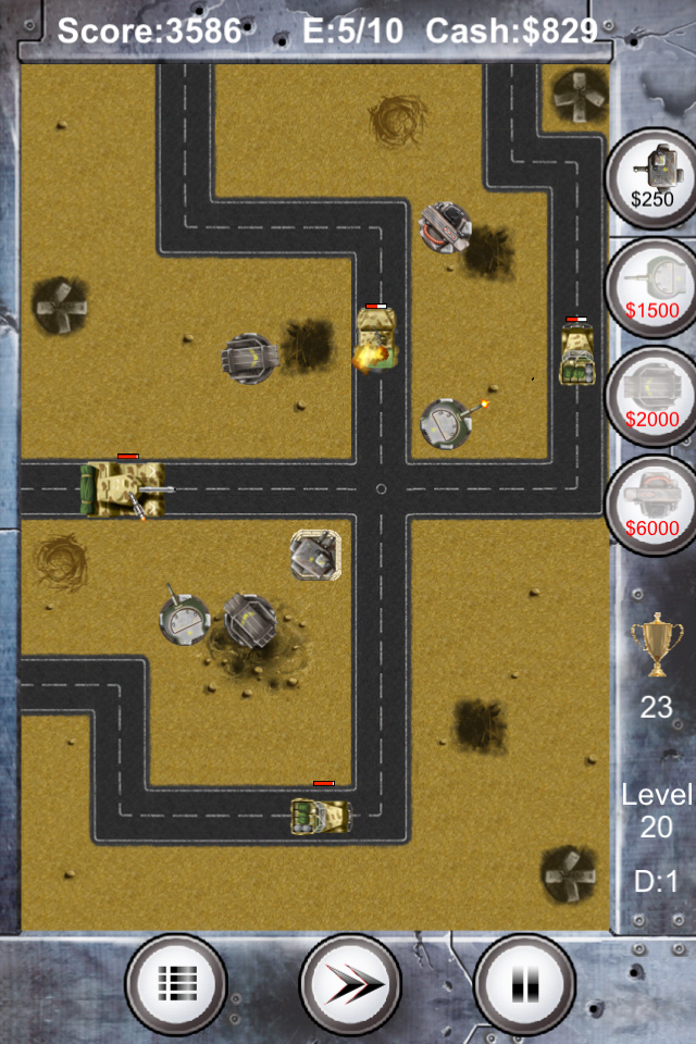 Image of Tanks and Turrets for iPhone