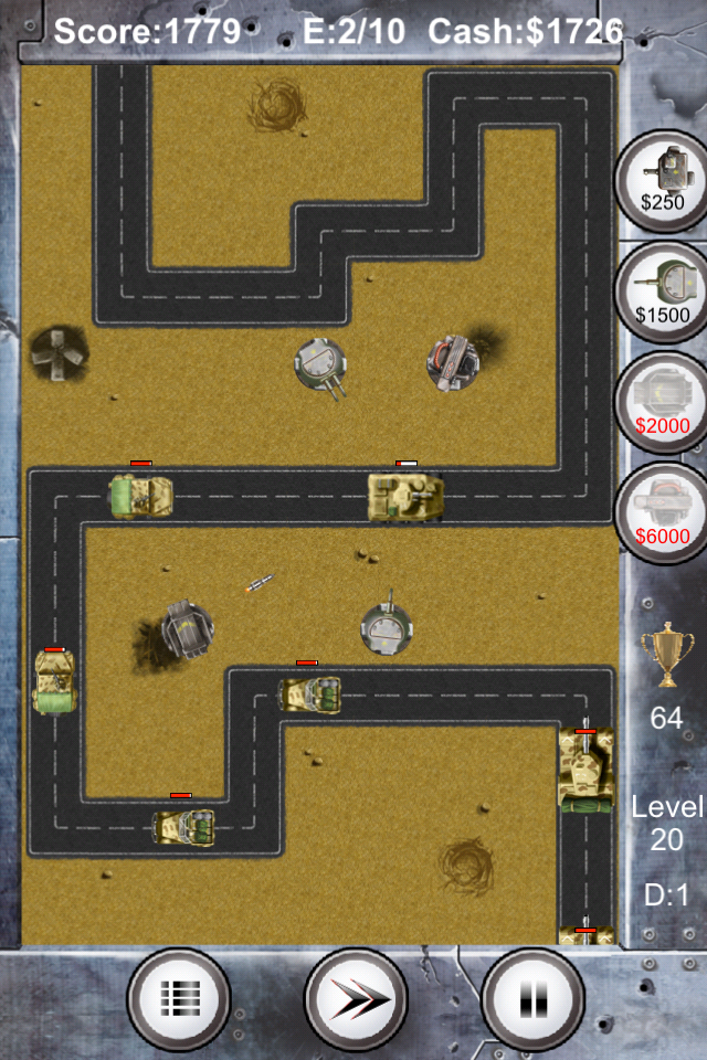 Image of Tanks and Turrets for iPhone