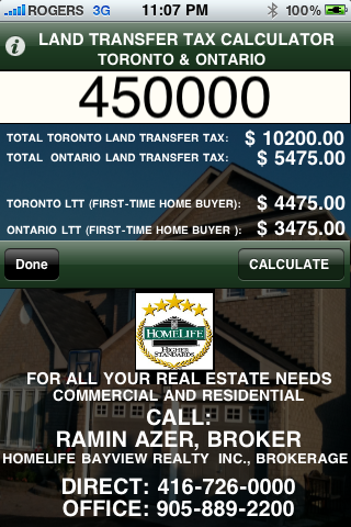 Image of LAND TRANSFER TAX CALCULATOR