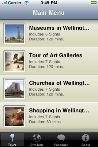 Image of Wellington Map and Walking Tours for iPhone
