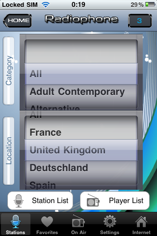 RadioPhone FREE Screenshot