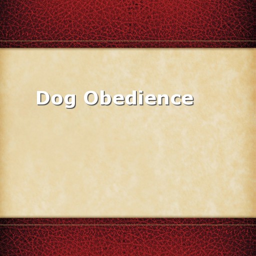 Dog Obedience Training Course Ebook