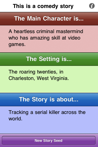 Story Seed Generator Screenshot