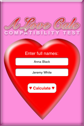 A Love Calc: Compatibility Test