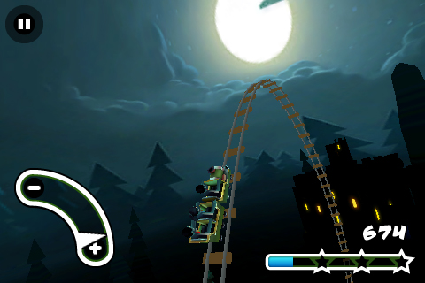 Haunted 3D Rollercoaster Rush Screenshot
