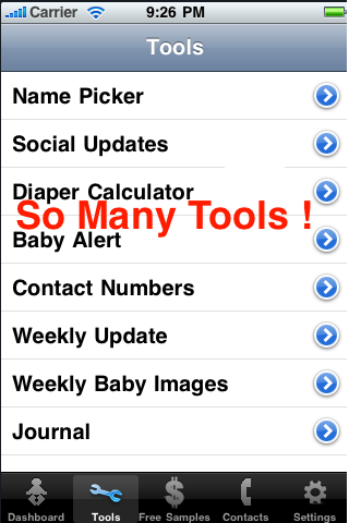 Pregnancy Countdown with Facebook Connect