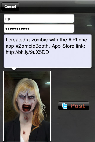 ZombieBooth: 3D Zombifier Screenshot
