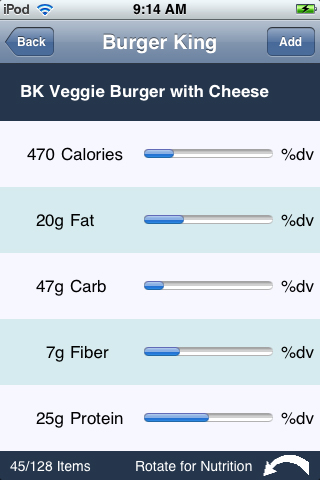Fast Food Calorie Counter Fast Food Calorie Counter