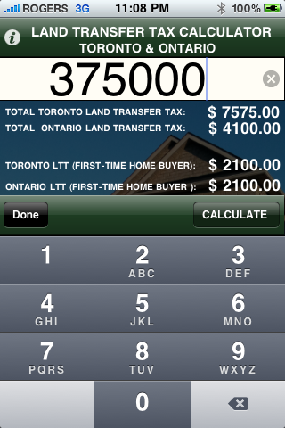 Image of LAND TRANSFER TAX CALCULATOR