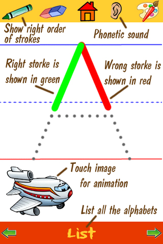 ABC Tracer - Alphabet flashcard tracing phonics and drawing