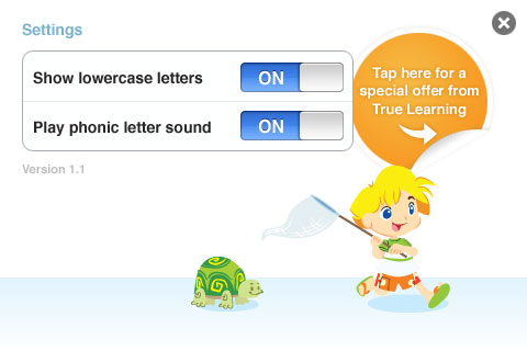 Letters A to Z from True Learning