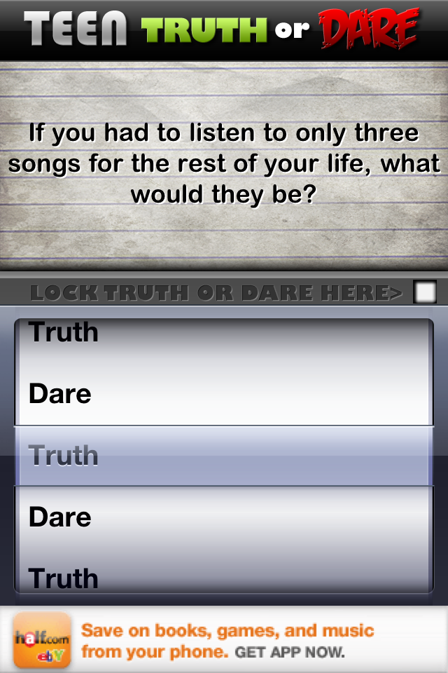 Teen Truth or Dare Screenshot