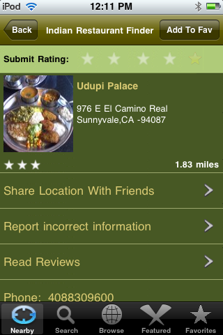 Indian Restaurant Finder 2.0