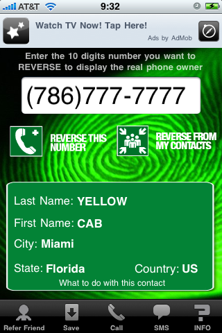 Retrouvez qui vous appelle grace à l'application REVERSE. Disponible sur iPhone. REVERSE retrouve nom, adresse avec un numéro