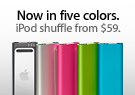 iPod shuffle from $59