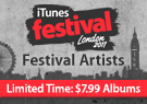 iTunes Festival Artists: $7.99 Albums