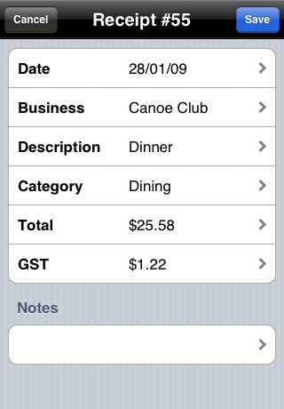 Receipts Receipts